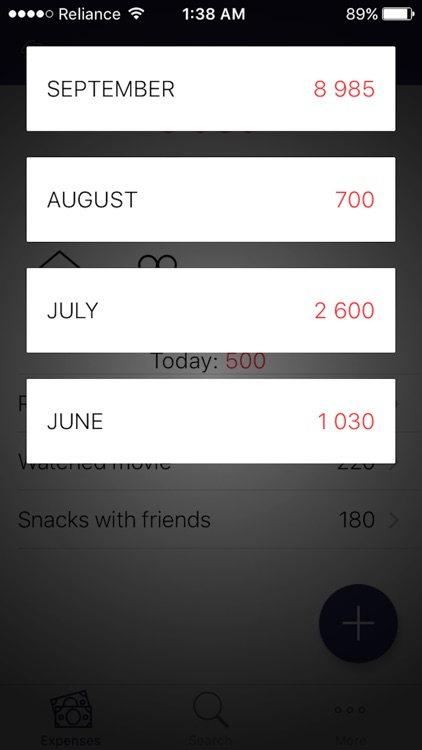 uSpend - Spending Tracker,Free Expense manager app screenshot-3