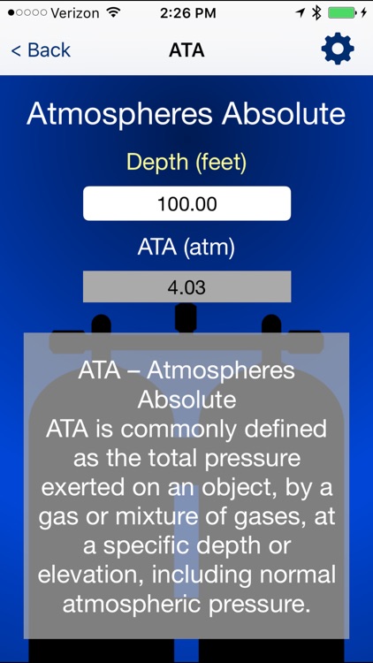 Dive Calc