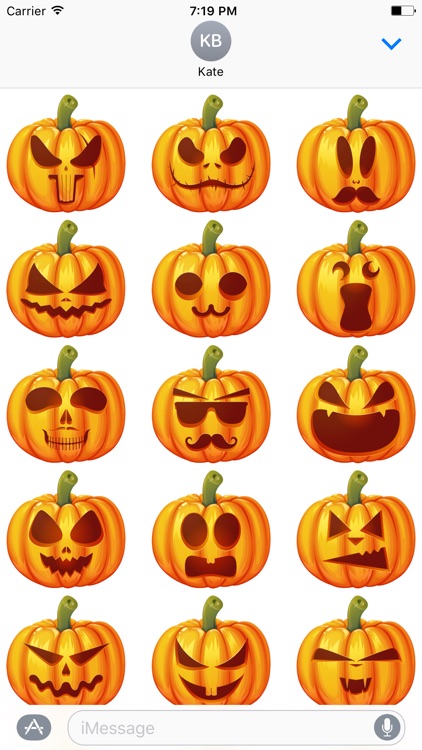 Pumpkin Halloween Emoji Sticker #3