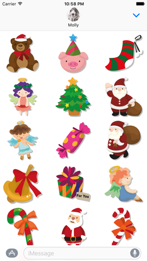 Merry Christmas – Santa Stickers for iMessage(圖3)-速報App