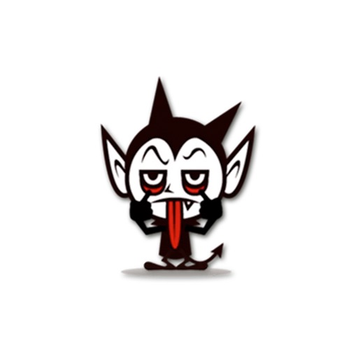 Crazy Vampire for Halloween Stickers