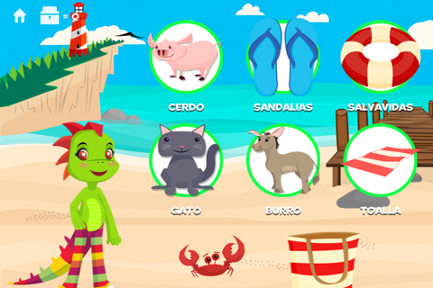 Play & Learn Spanish - Beach screenshot 2
