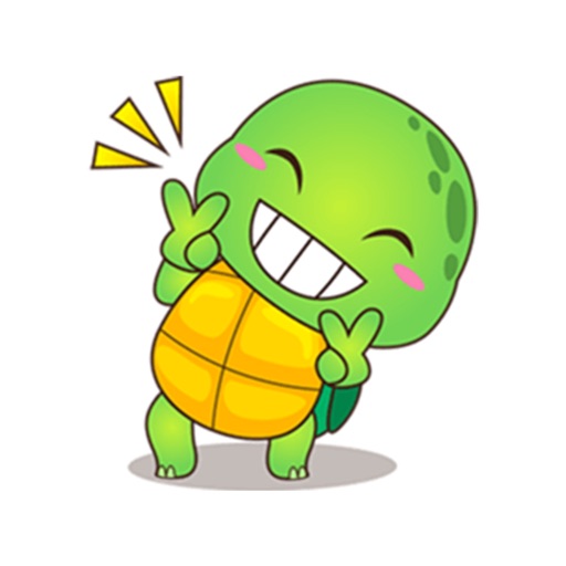 Funny Turtle Sticker Icon