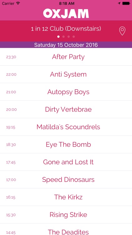 Oxjam Bradford Takeover - festival programme