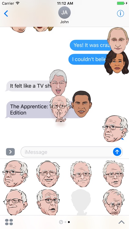 Celebmoji Politics Stickers–Trump, Clinton, Obama