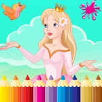 Princess and Prince Paint Draw Coloring Book For Kid