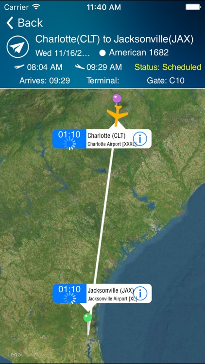 Jacksonville Airport Pro (JAX) + Flight Tracker HD