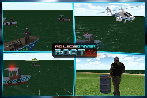 Police Boat Simulator 3D: Coast Guard Game screenshot 2