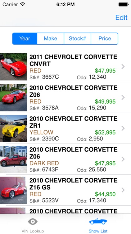 VIN Inventory