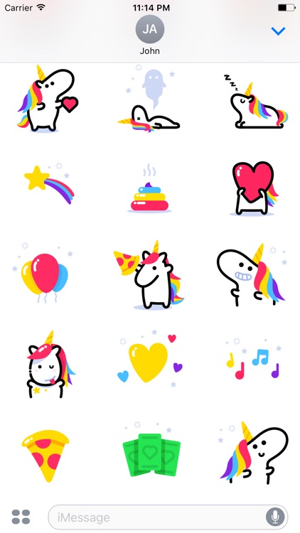 Lily Unicorn Stickers