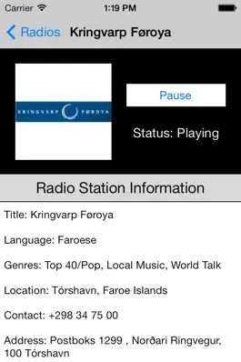 Game screenshot Faroe Islands Radio Live hack