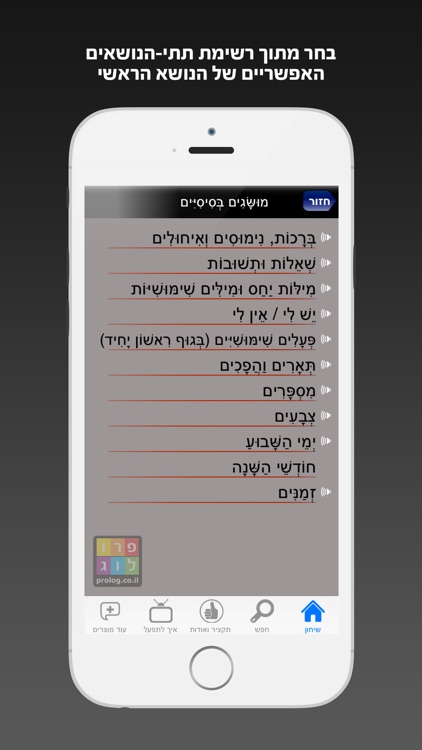 שיחון איטלקית כולל קריינות ושמע מבית פרולוג