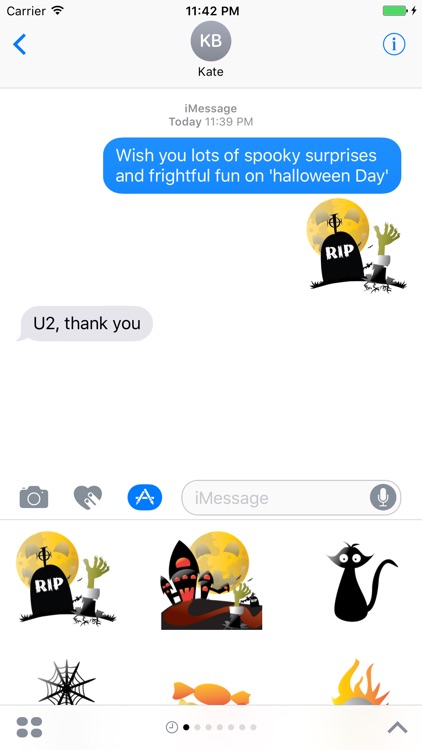 Crazy Halloween Sticker for iMessage #3