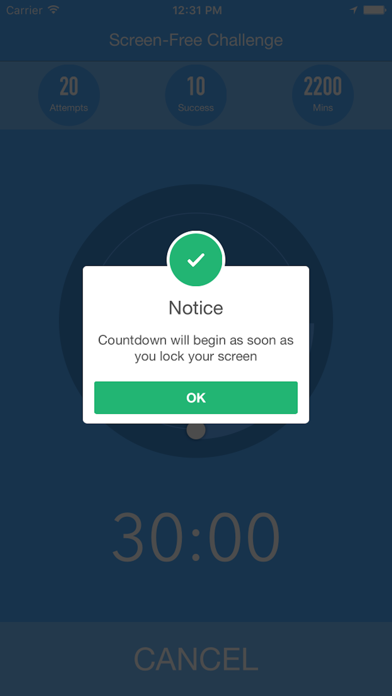 Screen-Free Timer - digital detox & focus training screenshot 2