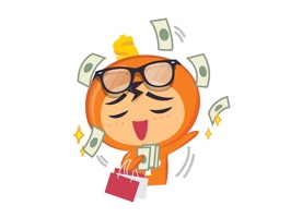 The funny and adorable shopaholic sticker pack, Mr