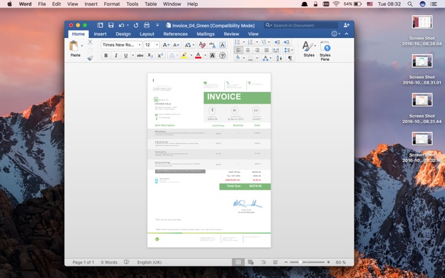 Invoices Template for Word(圖4)-速報App