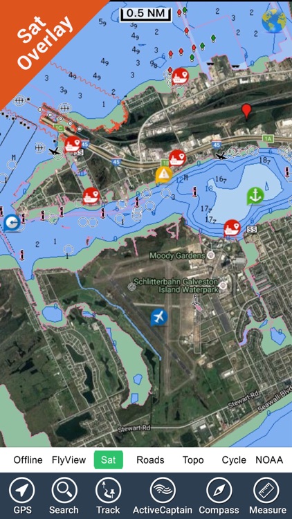Boating Texas GPS map nautical sailing kml charts