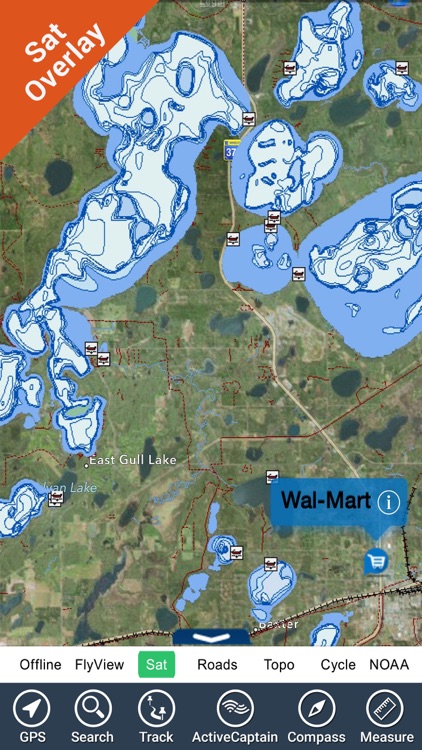 Guntersville lake map GPS fishing charts offline
