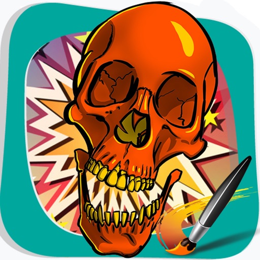 Skull Kids Coloring Best Version icon