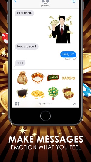 Casino Emoji Stickers Keyboard Themes ChatStick(圖2)-速報App