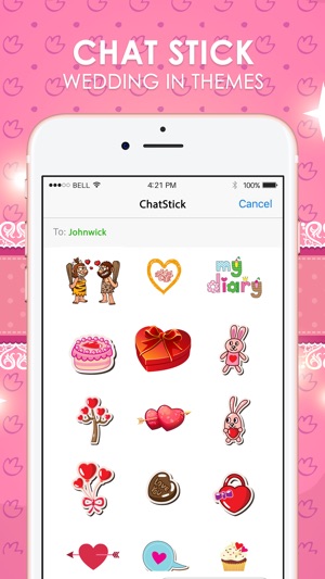 Wedding Emoji Stickers Keyboard Themes ChatStick(圖1)-速報App