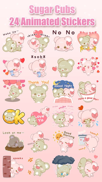 Suger Cubs - for Loving talk Animated Sticker