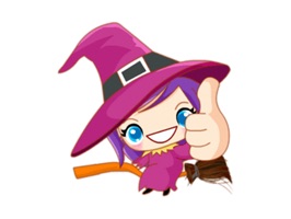 The Little Witch has 40 high quality stickers with emotions ranging from happy to grumpy and everything in between