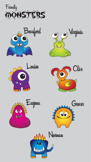 Friendly Monsters Sticker Pack(圖2)-速報App