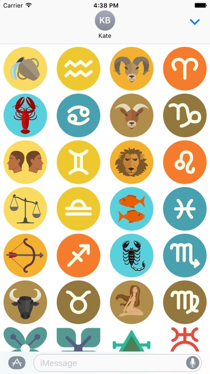 Zodiac Stickers for iMessage Daily Horoscope Signs