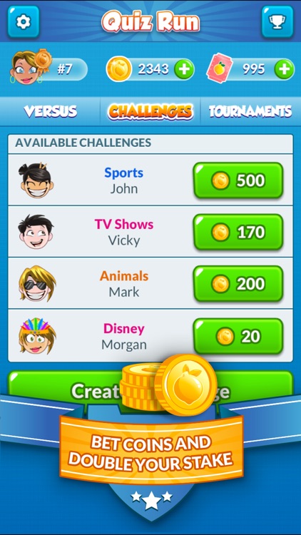 Quiz Run - Challenge your friends!