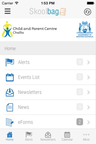 Child and Parent Centre Challis - Skoolbag screenshot 2
