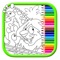 Zoo Animal Coloring Page Game For Kids