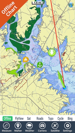 Sam Rayburn Reservoir GPS offline fishing charts(圖3)-速報App