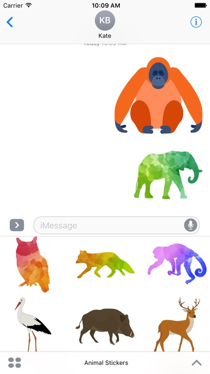 Animal Stickers For iMessage