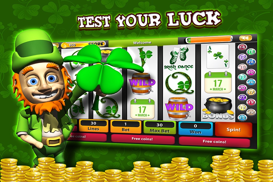 Lucky Irish Gold Slot Machines: Leprechaun fortune screenshot 2