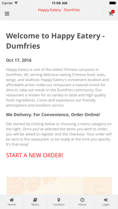 How to cancel & delete Happy Eatery - Dumfries from iphone & ipad 1