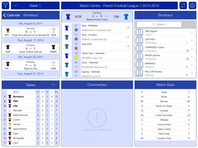 French Football League 1 2015-2016 - Match Centre(圖2)-速報App