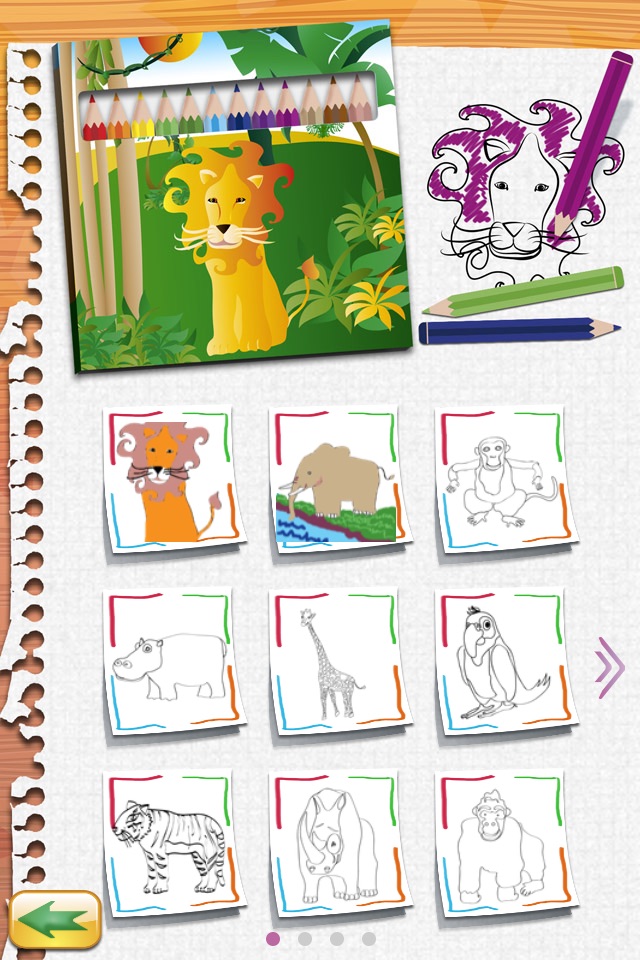 Draw and Colour:The Jungle PRO screenshot 2