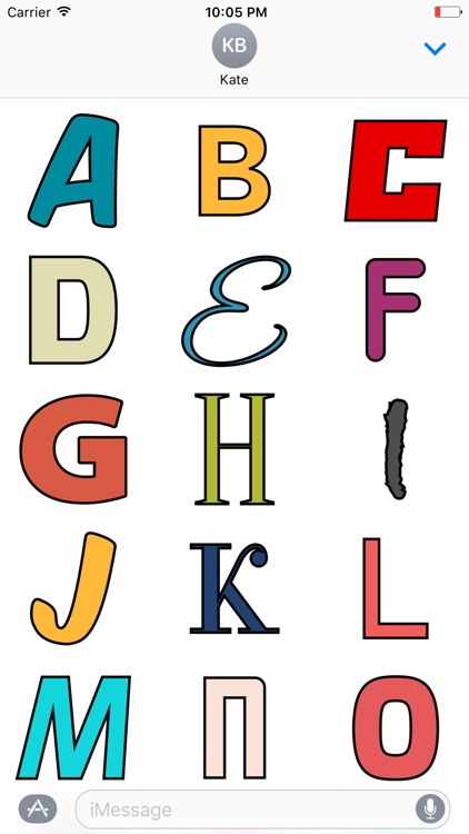 Random Alphabet Stickers