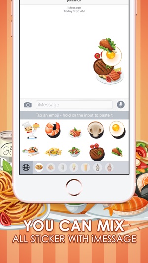 Food & Drink Emoji Photo Stickers Themes ChatStick(圖3)-速報App