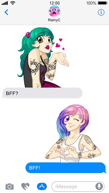 Tattoo Girl Stickers - Girls love tattoos