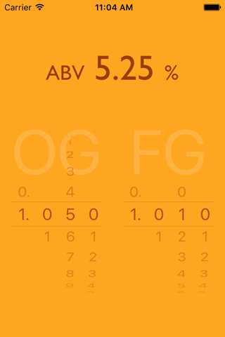 ABV Calculator - náhled