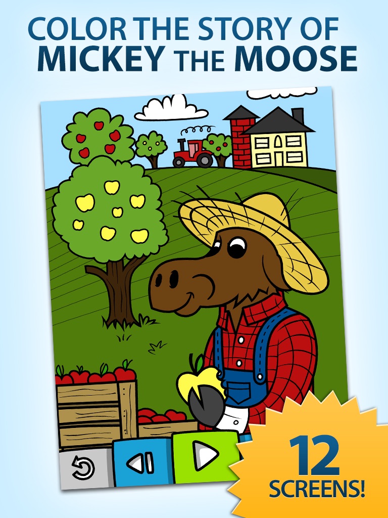 Mickey the Moose Coloring Book screenshot 2
