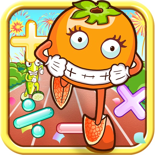 Fruits Run for king of math iOS App