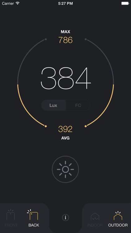 Light Meter - lux and foot candle measurement tool