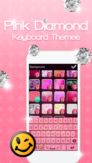 粉紅色鍵盤 - 豪華鍵盤的iPhone