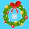 Blinking Christmas Wreaths Animated Stickers