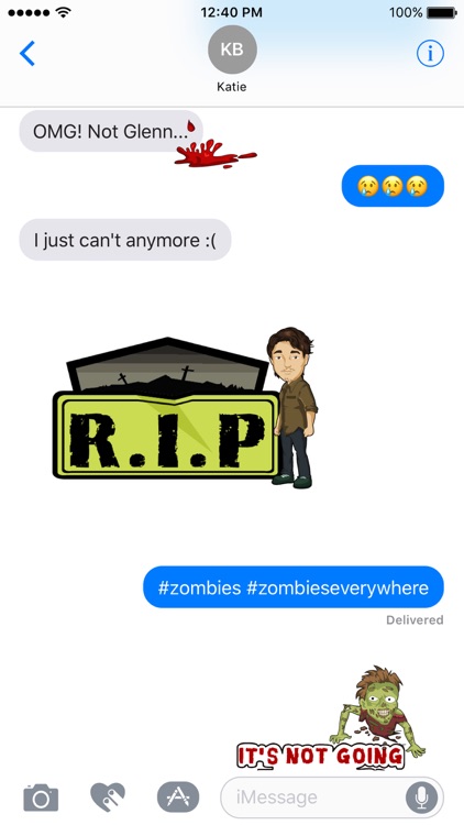 Zombie Stickers for iMessage