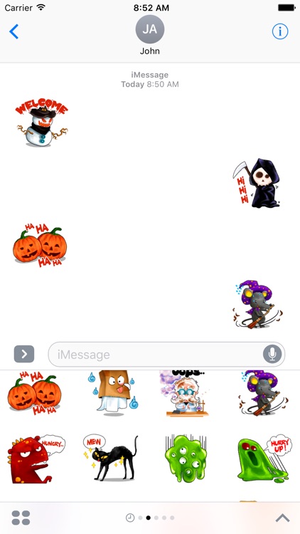 Monsters Halloween Stickers