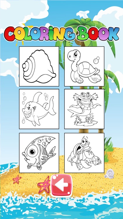 Sea Animals Coloring Book For Kids Toddlers